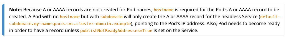 publishNotReadyAddresses